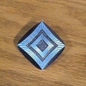 3 Items For $15 Geometric Black and Silver Brooch